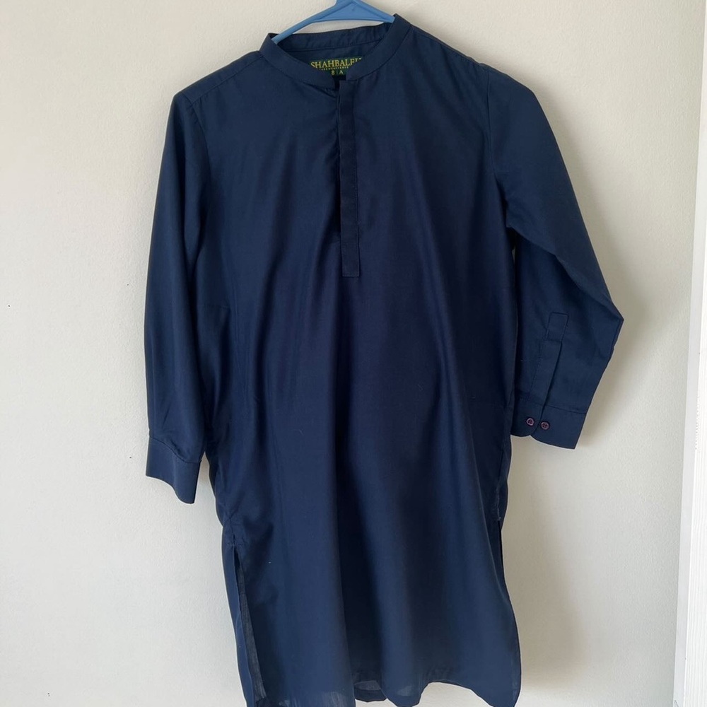 Navy Blue Boys Pakistan Shalwar Kameez